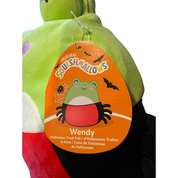 Squishmallows Wendy Frog Halloween Treat Pail 8 Inch Candy Bucket For Kids - Picture 4 of 11